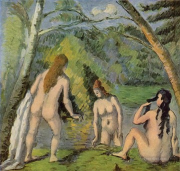 三人の海水浴者 1882年 ポール・セザンヌ 印象派のヌード Oil Paintings